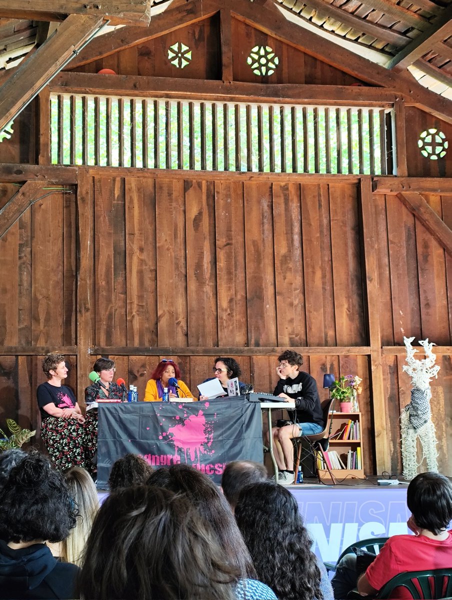 Dialogar y reforzar en los feminismos una interdependencia consciente y justa para sostener las vidas 💜🖤

Rafaela Pimentel y Amaia Pérez Orozco, junto con el equipo de <a href="/SangreFucsia/">Sangre Fucsia</a>, debatiendo sobre #EconomíaFeminista en la V Escuela Feminista organizada por <a href="/AMA_Asturies/">AMA Asturies 🇵🇸</a>