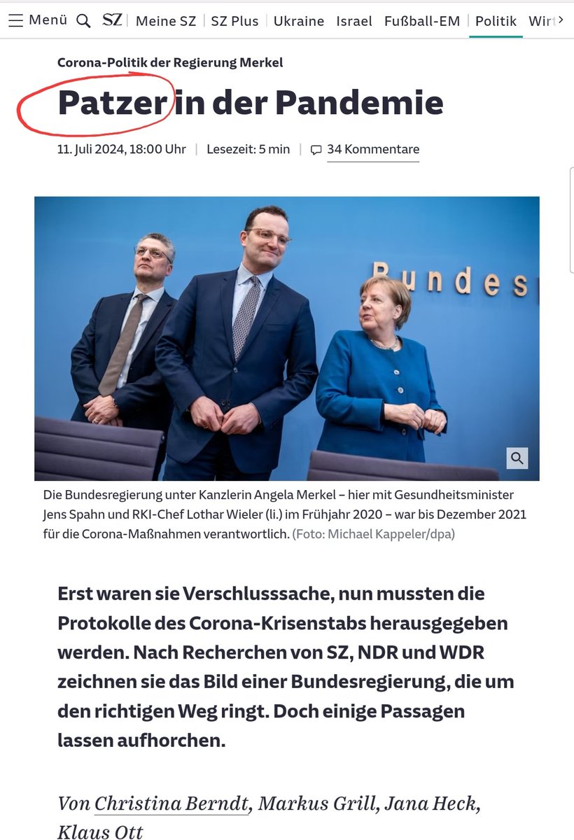 DrASeidler's tweet photo. @gerdantes #Patzer: Gibt es eigentlich einen Journalismus-Negativpreis a la "goldene Himbeere" für die dreisteste Relativierung unzähliger Kollateralschäden politisch motivierter Pandemiemaßnahmen?
Die @SZ stünde auf der Nominierungsliste ganz oben.
#RKIFiles https://t.co/lITD2RSijR