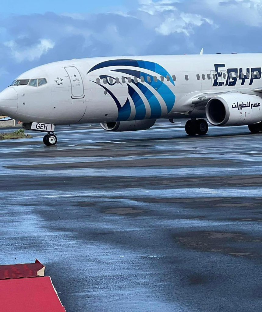 SOMTA_SO's tweet photo. #TourismSomalia 
Lets welcome #EgyptAir to Aden Adde International Airport, now you can book your biweekly flights from #Cairo to #Mogadishu and vice versa. This will not only boost tourism activity in the country but also drives economic growth @EGYPTAIR https://t.co/KgsEwyRVNd