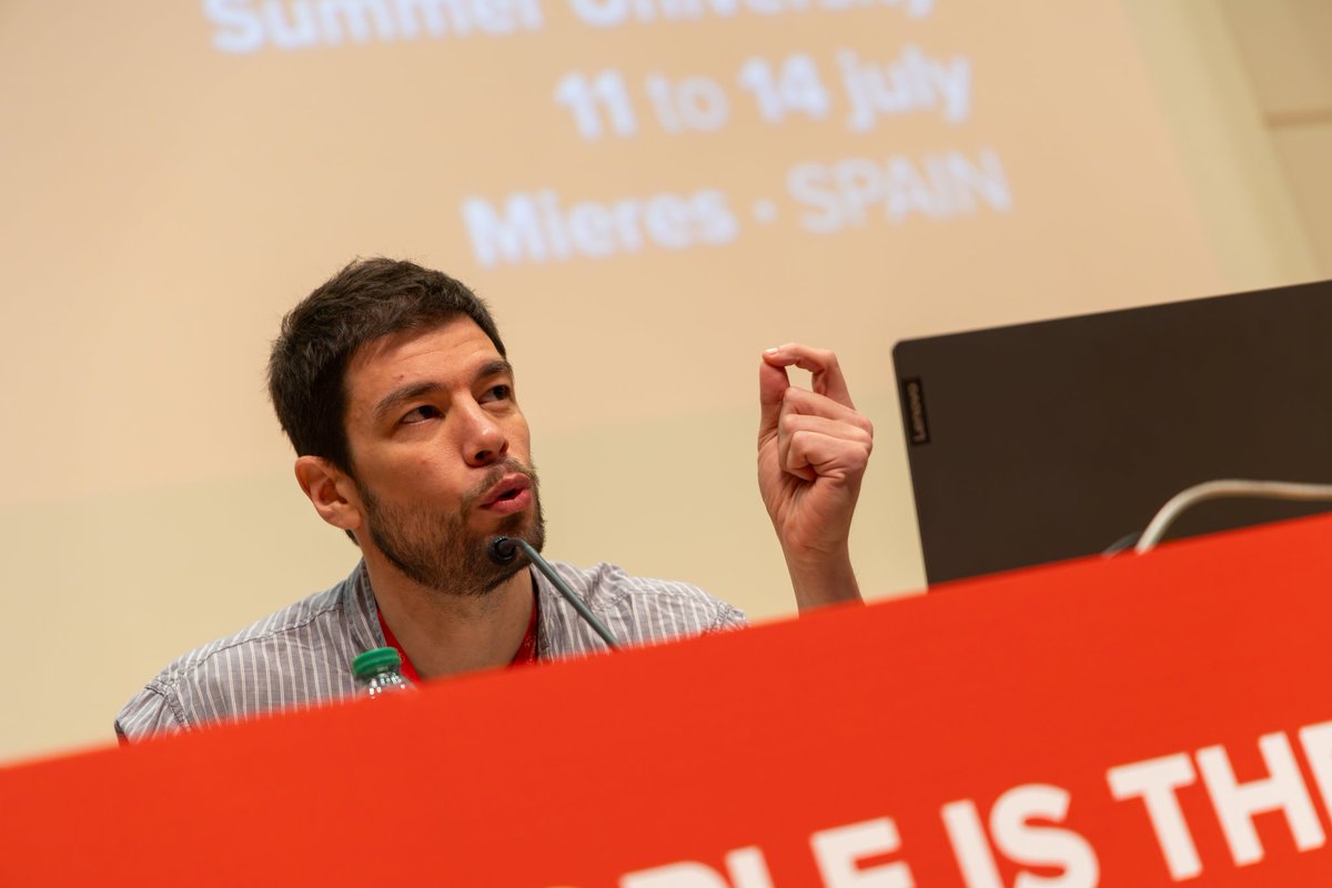 #ELSU24 Plenary + "The social impacts of artificial intelligence: deconstructing digital capitalism", with <a href="/die_gennburg/">Katalin Gennburg</a> (<a href="/dielinkeberlin/">Die Linke Berlin</a>), @Marga_Ferre (<a href="/transform_ntwrk/">transform! europe - SEE YOU ON 🦋 BLUESKY</a>) and <a href="/albertlumbreras/">Alberto Lumbreras</a>, research scientist at Criteo AI Lab, moderated by <a href="/Sumitra30/">Valentina Skafar</a>