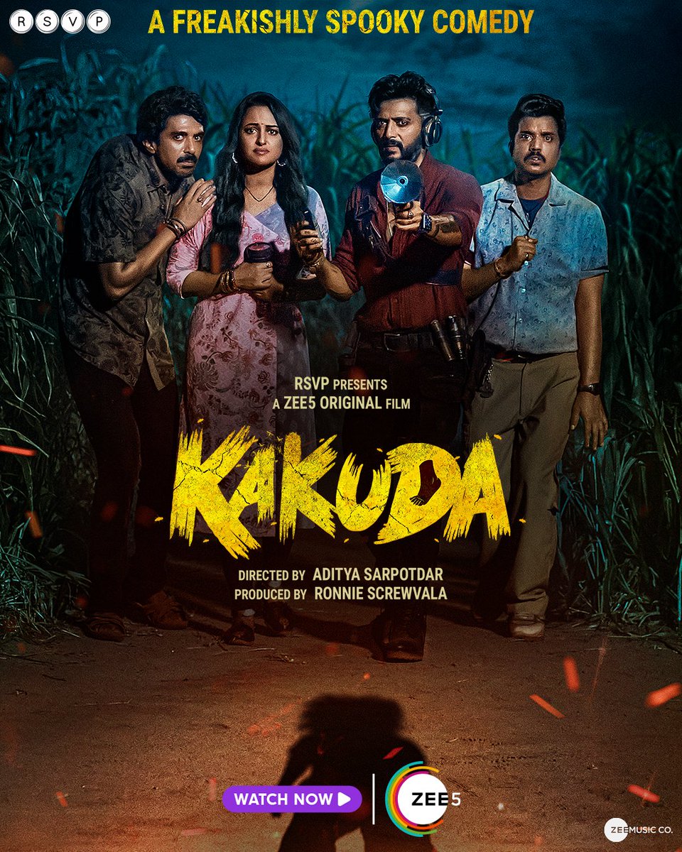 atulmohanhere's tweet image. #KakudaOnZEE5, is a good spooky movie in the horror-comedy genre from the makers of #Munjya. With a ghost in the story and Riteish delivering an amazing performance, the movie is fast paced, scary yet thrilling till right the end. Watch #Kakuda if you want to enjoy this weekend.