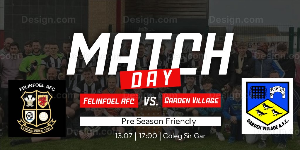 FelinfoelA's tweet photo. First game back for the boys today as they take on @GardenVillage12 down the college, 5pm kick off #vivalafoel https://t.co/dsyOm8qtHq