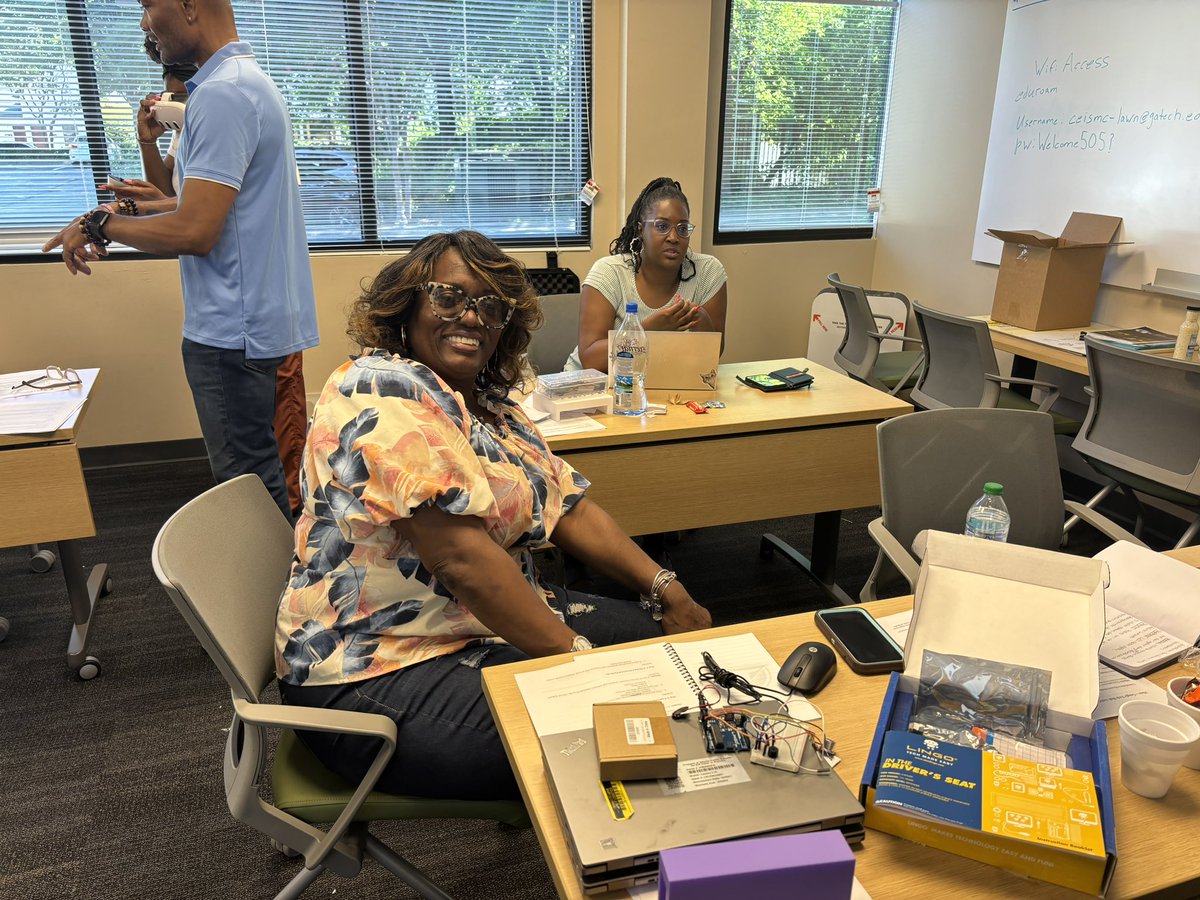 BEMaysPRIDE's tweet photo. The teacher talent @APSMaysRaiders is second to none! The will and tenacity to “get better”, voluntarily, is refreshing to see. Thank you, Mays alum, Mr. Norman Robinson and @GeorgiaTech for hosting us. Engaged teachers = Engaged students. #ACTION https://t.co/ICtYM9ebjg