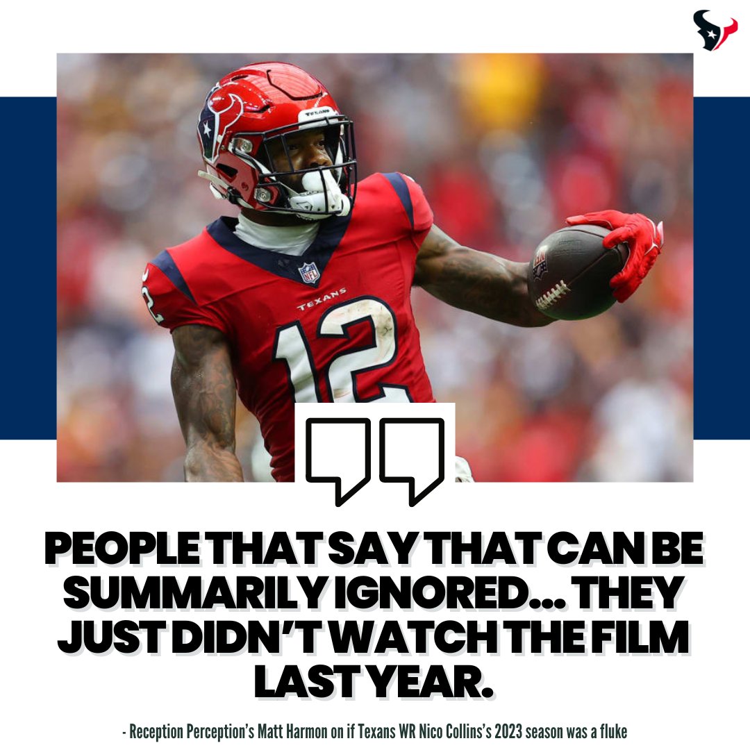 DynastyPlay's tweet photo. Nico Collins is a STUD…plain  and simple. #FantasyFootball #DynastyFootball #Texans #NFL https://t.co/o5QxqQDy6I
