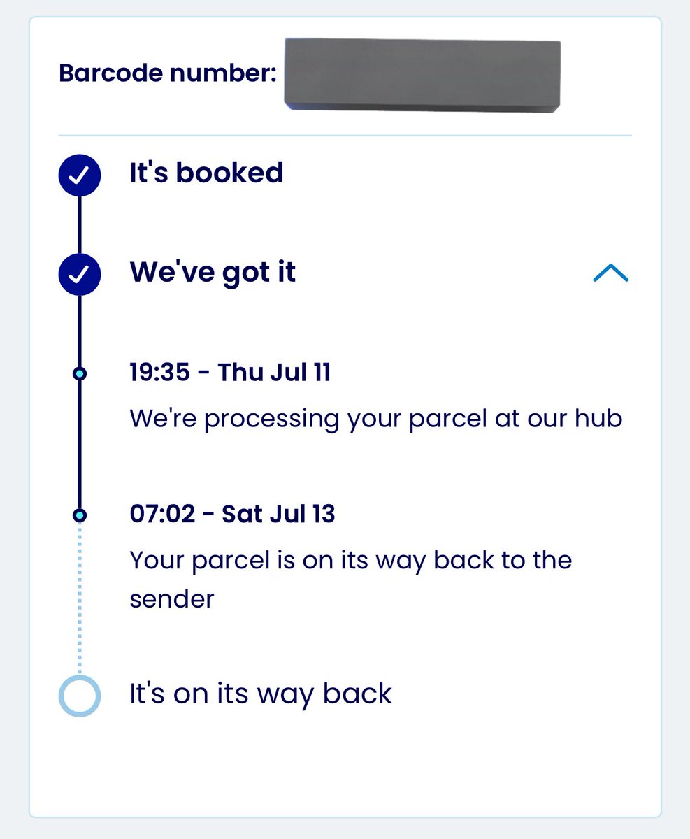 New <a href="/evridelivery/">evridelivery</a> shitshow just dropped!

(They didn’t attempt delivery - took one look at it in the ‘hub’ and decided I wasn’t worthy of receipt)