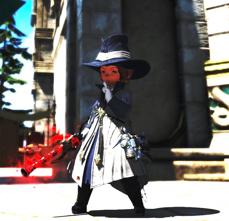 dakumauler's tweet photo. Shh don’t tell my FC I am leveling #machinest  #ffxivgpose #FFXIV  #Dawntrail https://t.co/LlZpmWH4cg