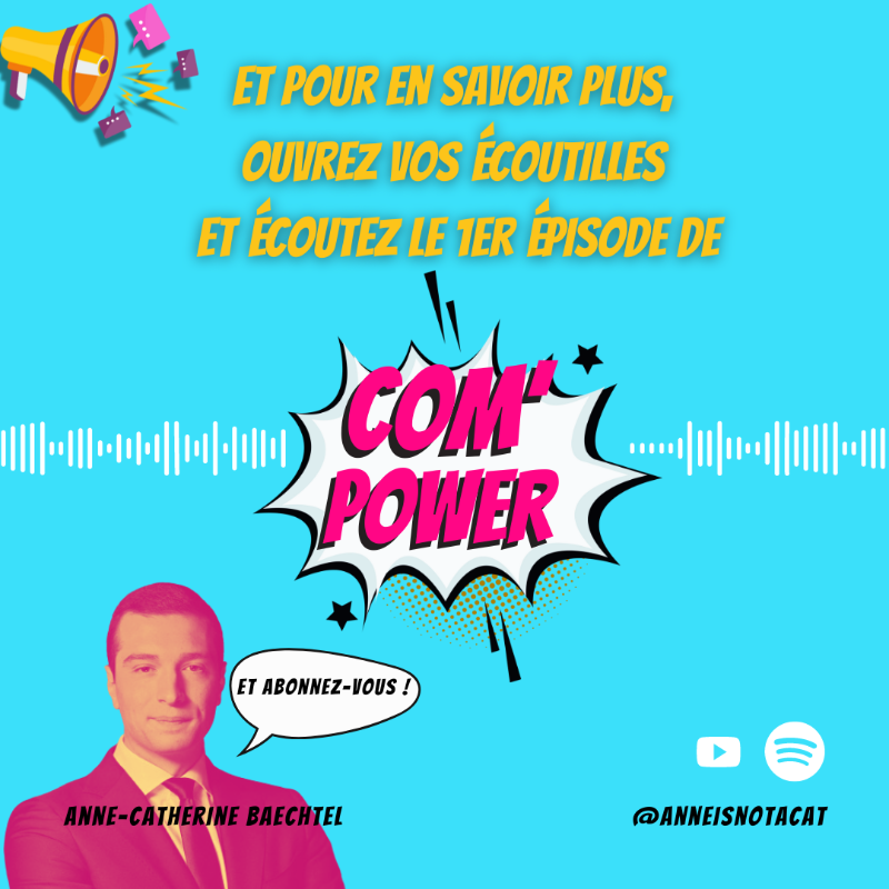 AnneisnotaCat's tweet photo. 📣#compower I C'est un work in progress mais le voici : un nouveau petit #podcast est né ! Il est rose et bleu, bien joufflu, mais il parlotte - de 10 min. 

Rdv dans Com' power, pour adopter un regard critique sur la #communication numérique et son impact. 
#Bardella #compol