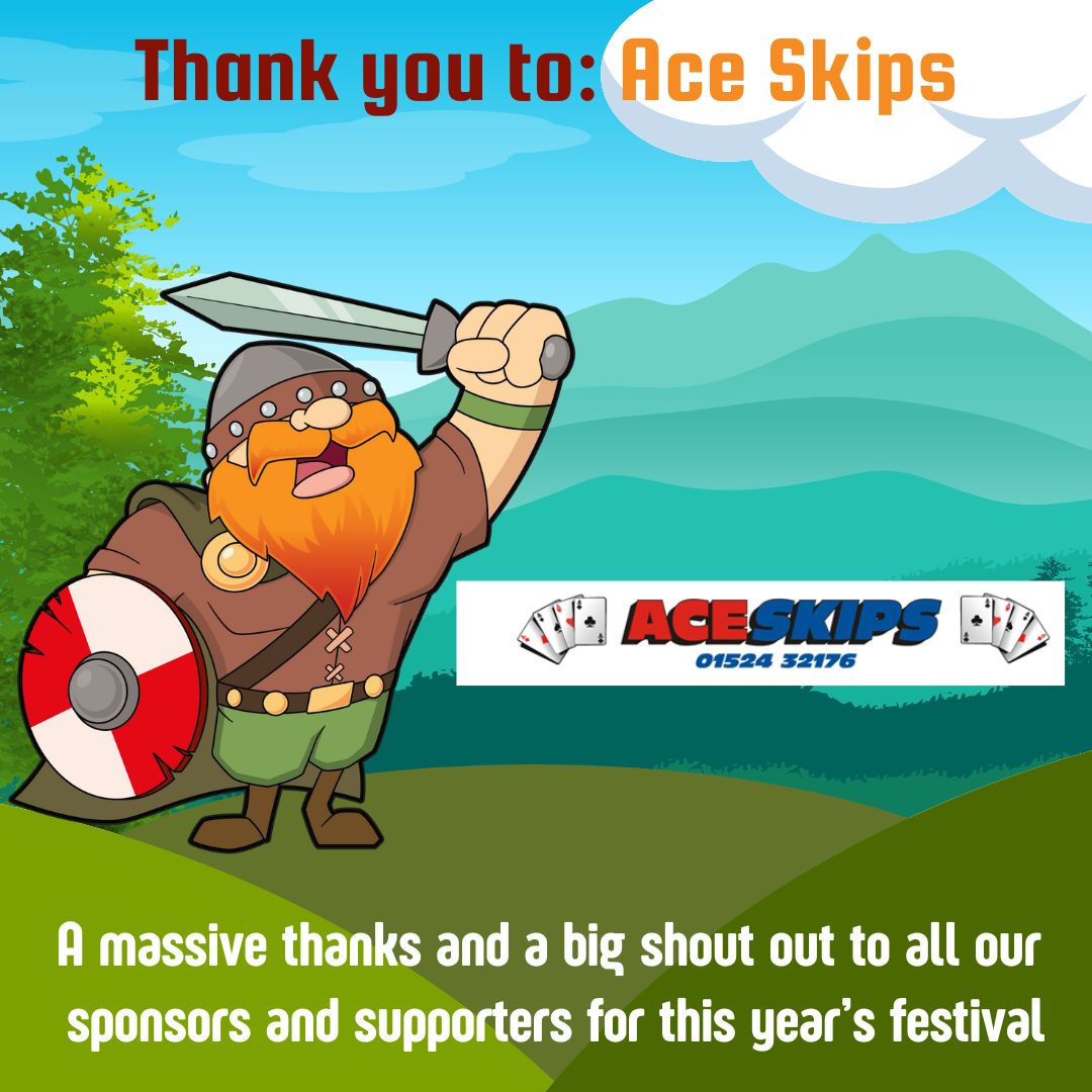 To all our sponsors, thank you for being part of the Heysham Viking Festival family. We appreciate your partnership!

Thank you Ace Skips 1aceskips.co.uk