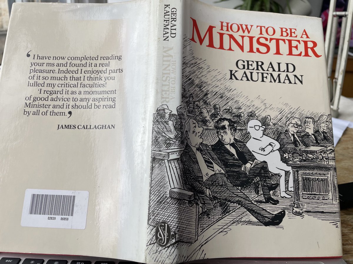 MHooberman's tweet photo. A ‘must read’ for all new ⁦@UKLabour⁩  ministers, written by my old boss. It was a recommended read in 1997. There is a copy in the ⁦@HouseofCommons⁩ ⁦@commonslibrary⁩ https://t.co/U7hgtqpgtr
