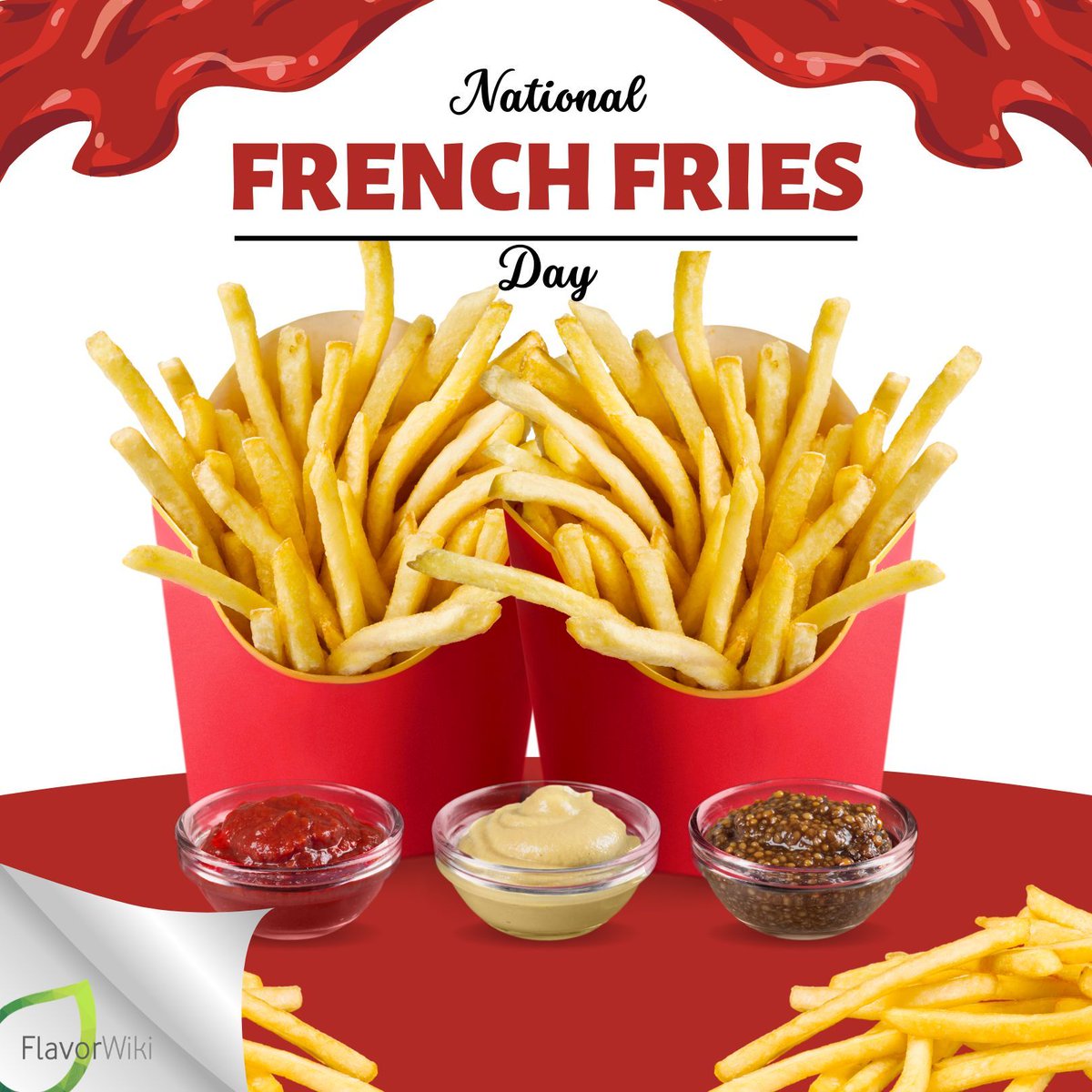 FlavorWiki's tweet photo. π Happy National French Fries Day! π Indulge in crispy, golden fries today to celebrate this delicious occasion. What's your favorite dipping sauce? Share below!
#FlavorWiki #NationalFrenchFriesDay #FryDayFun https://t.co/9sJDce7BAK