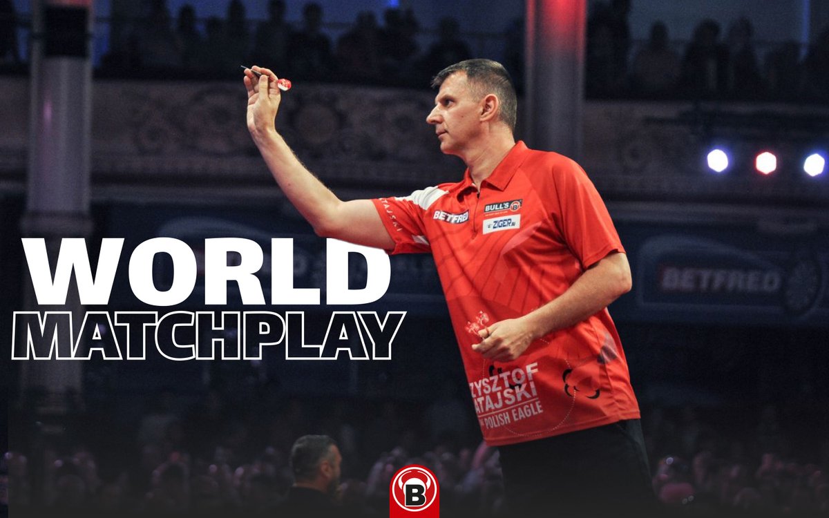 🍀 Best of luck at the World Matchplay 2024, Krzysztof! 🏆

Krzysztof will face Dave Chisnall in the last game of Sunday evening's session for round 1. 🎯

#Darts #BULLSTeam #Ratajski #PDC #WorldMatchplay #Blackpool