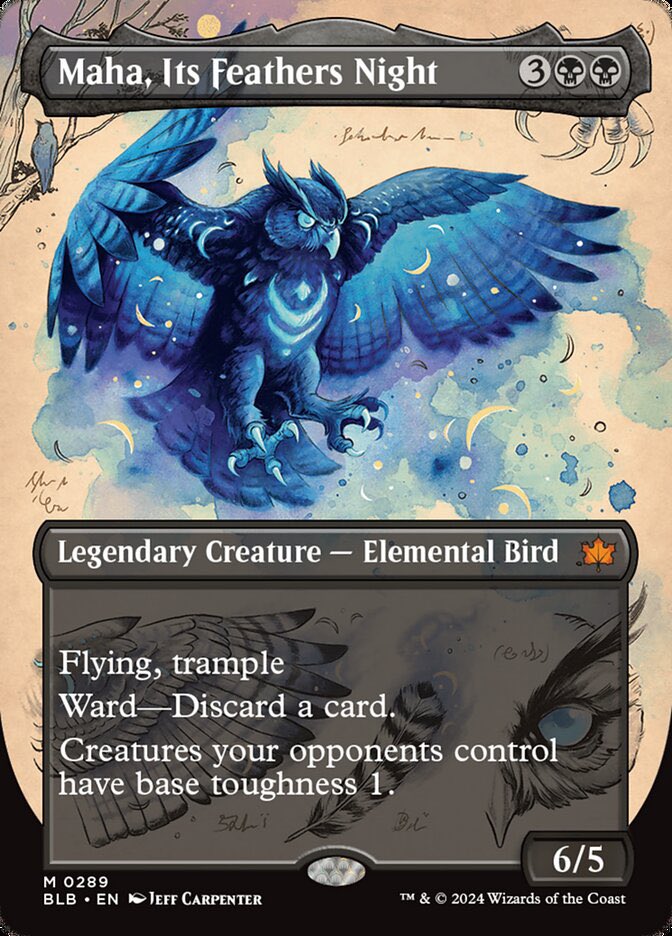 LwhPlays's tweet photo. Possibly my favorite artwork 😭 will absolutely need to get my hands on one when Bloomburrow finally gets released. https://t.co/yOn667U6Dw
