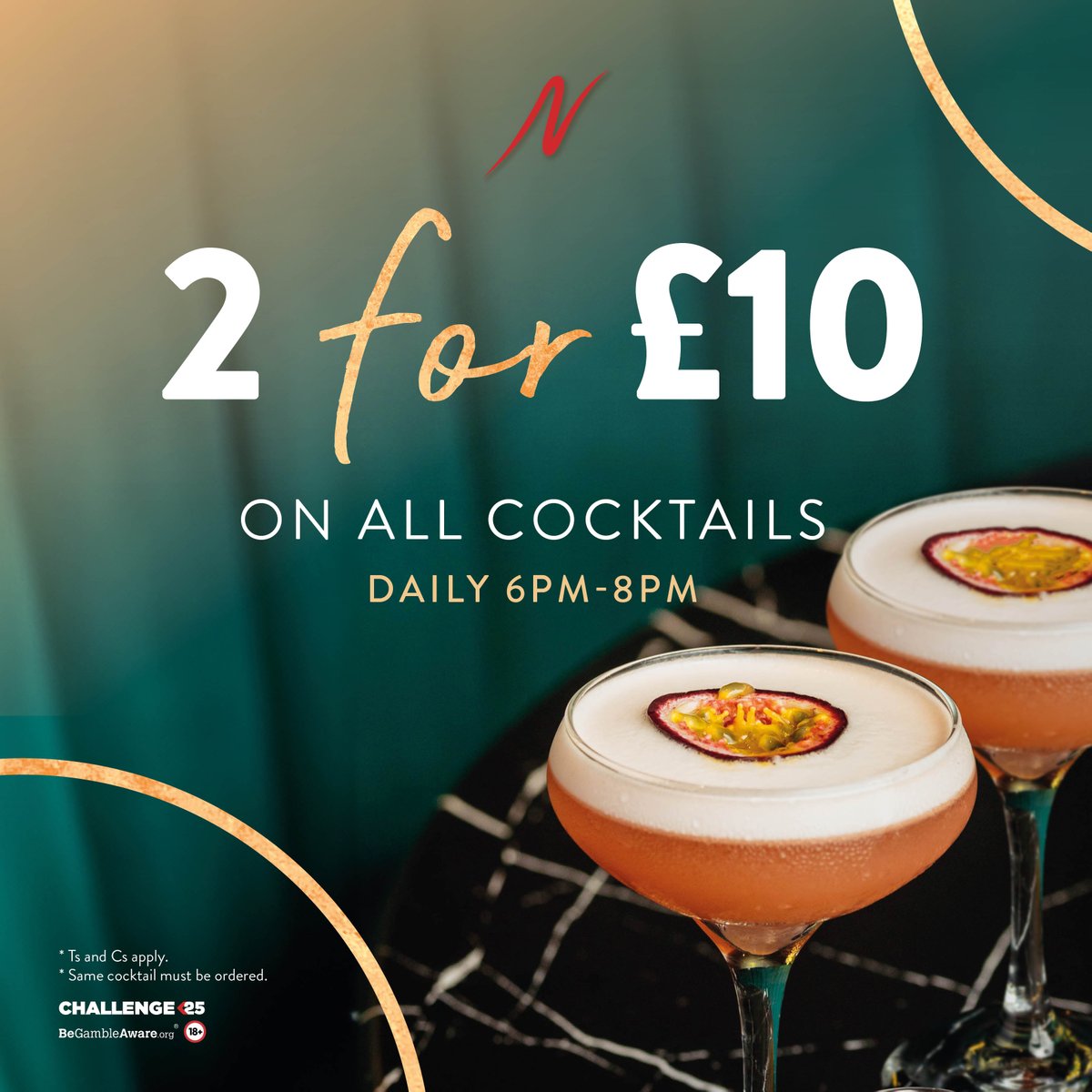 It's happy hour all through July with our 2 for £10 cocktails 🍸🌈

Perfect for sharing or indulging in a double cocktail delight - Let us know which is your favourite! 

⏰ Sip from 6-8pm until 31st July