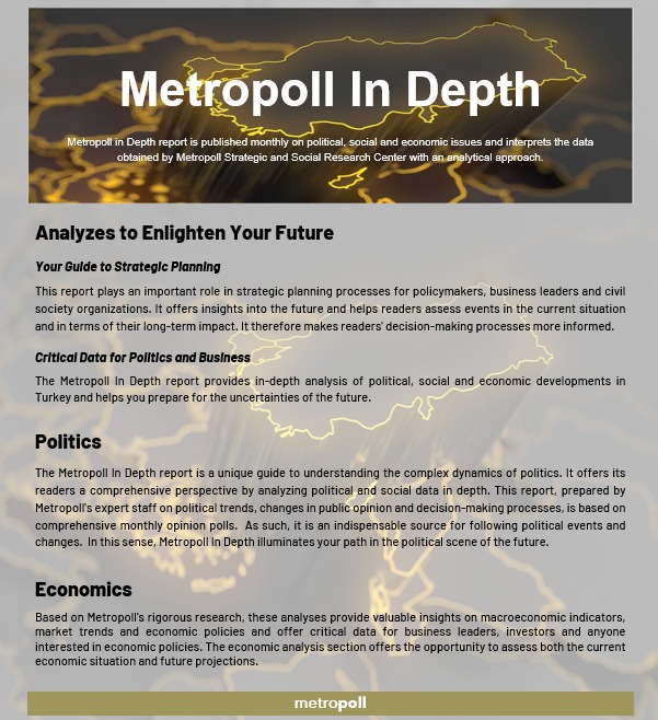 metropoll's tweet photo. We are pleased to present the Metropoll In Depth report, which analyzes political, social and economic issues from an analytical perspective and offers perspectives on the future.  Please contact us for subscription. https://t.co/ADp2xoJZYF . 📊 #Metropoll #Research #Analysis https://t.co/CAlzbK9PyV