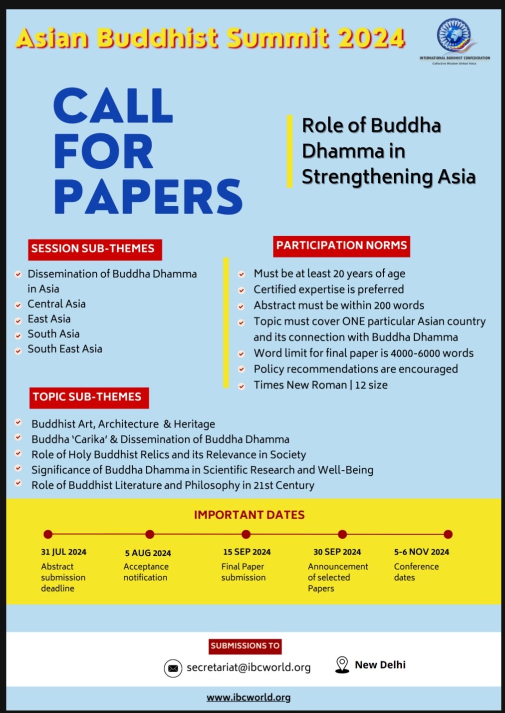 International Buddhist Confederation (IBC) on X: &ldquo;#IBC cordially 