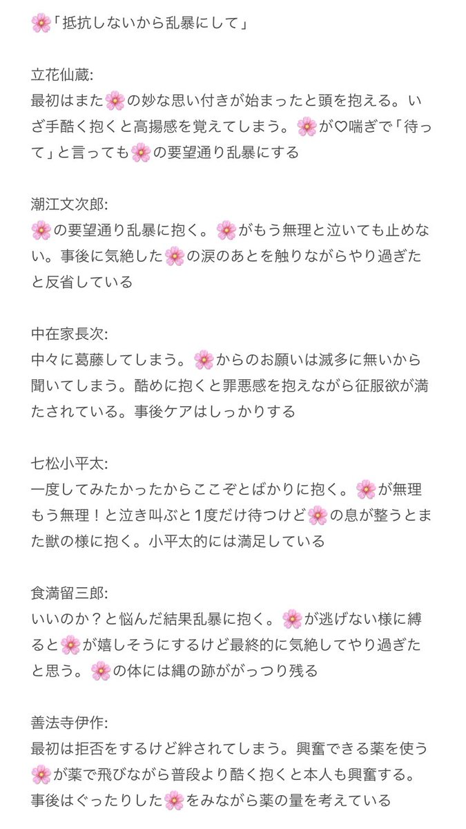 uru_ayuru's tweet photo. #夜のRKRNプラス
🌸｢抵抗しないから舌し棒にして｣
6️⃣5⃣4️⃣年/di/ook/nmr/zat/mrizm/ongmmr https://t.co/lqWhczIt6T