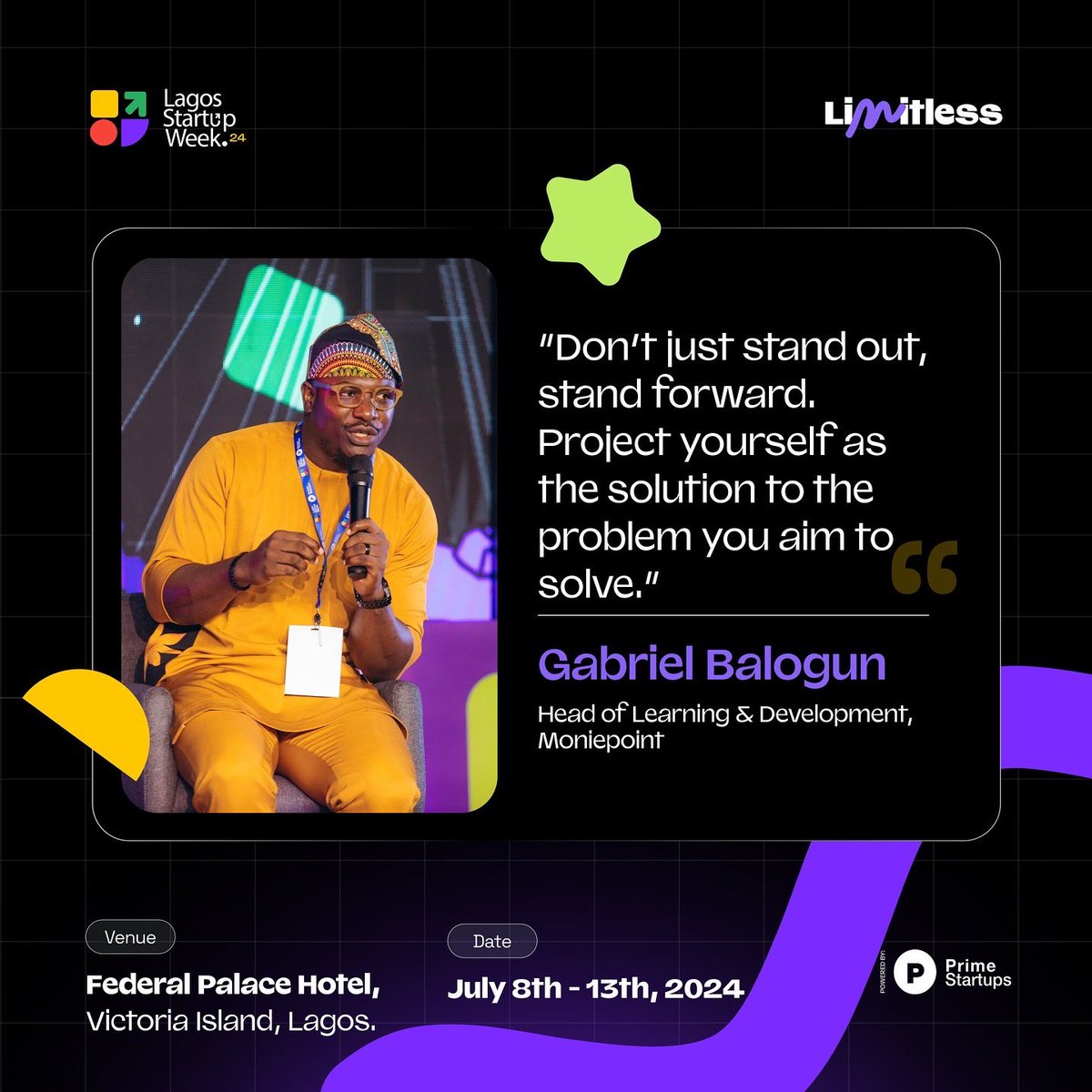 StartupLagos's tweet photo. Quotes from today’s session 

#lsw24 #lagosstartupweek #limitless https://t.co/cWv78RHZZx