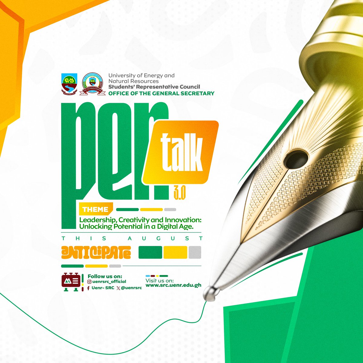 UenrSrc's tweet photo. In the digital age, the pen remains as mighty as ever, fueled by innovative thinking and strong leadership. PEN Talk 3.0 is your chance to be heard✍️..
Anticipate!!

#PenTalk
#UenrSrc https://t.co/gh877Mr9xm