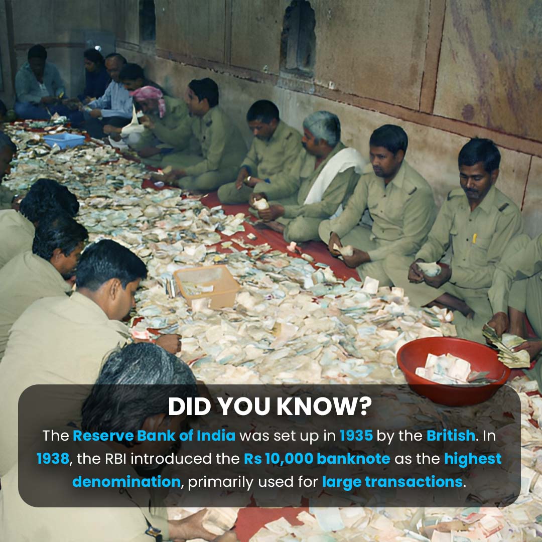 flab_india's tweet image. Did You Know? 💸 Which is the highest denomination banknote ever printed by the Reserve Bank of India (RBI)? Understanding currency history can give us insights into economic measures and financial policies. 

#financialliteracy #currencyhistory #indianbanknotes #flabindia