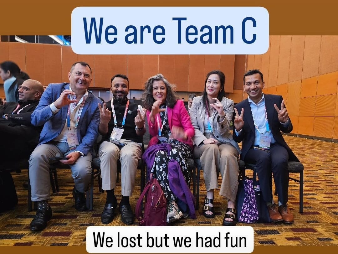 WSPOS's tweet image. A wonderful start to the day 3 at the conference! The first-of-its-kind Ophthalmic Pentathlon at #WCPOSV2024. Thank you to the organizers, judges, and team members for creating and delivering this fun session! And, of course, congratulations to Team D on your victory! 🏆