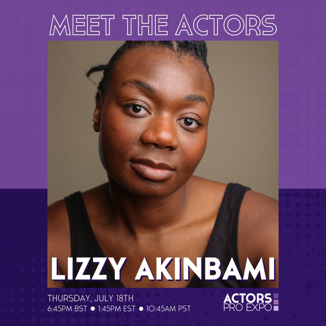 ActorsProExpo's tweet photo. 🌟 Performing live @actorsproexpo!! These 4 incredible actors will take the virtual stage Thursday, July 18 at 6:45pm BST (1:45pm EST, 10:45am PST). We can’t wait to see you shine 🌟 #actorsproexpostage https://t.co/4BJUujXJ0Z