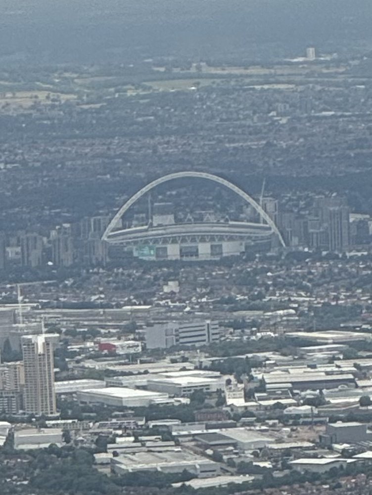 Just landed at Heathrow on my way to Berlin from California.  An omen appeared outside my window……IT’S COMING HOME!!  🏴󠁧󠁢󠁥󠁮󠁧󠁿.  #bbcfootball