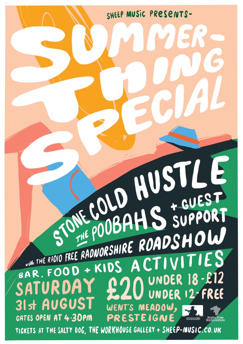 Summer-thing’s afoot…

🗓️ Saturday 31 August 
📍Went’s Meadow, Presteigne

Save the date - tickets available shortly via our website, The Workhouse Gallery and The Salty Dog.