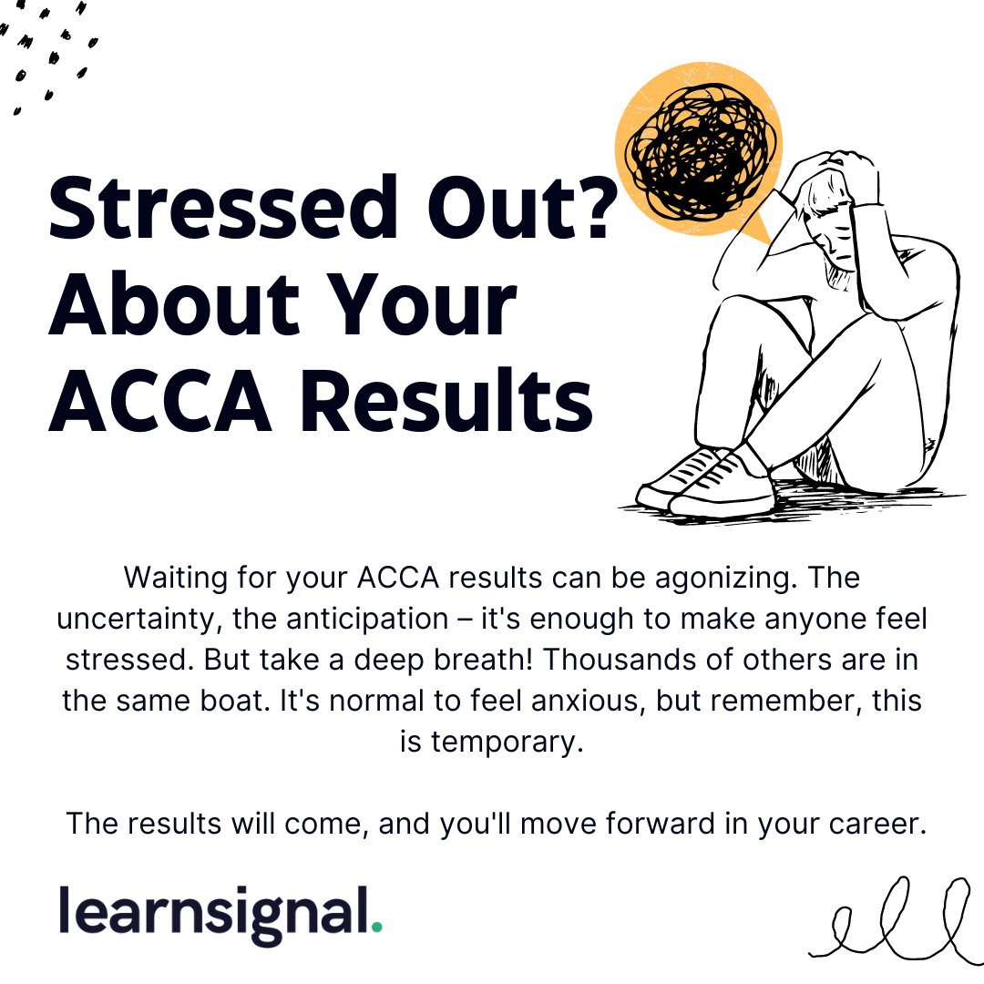 learnsignal's tweet photo. Feeling Stressed About Your ACCA Results? You're Not Alone β Discover How to Manage Your Anxiety with Our Expert Advice!
Check out our ACCA course- https://t.co/I2CkYPIVFV
#ACCAResults #AccountingCareer #StressManagement #ExamAnxiety #CareerSuccess #ACCAJourney https://t.co/pLaLdBjOxt
