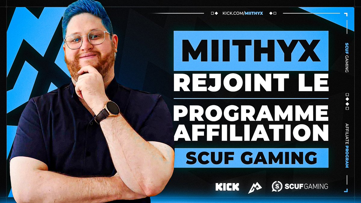 MiiThyX's tweet photo. Tres fiers d'annoncer que j'ai rejoint la famille @ScufFrance en tant qu'affilié !
Merci a eux pour cette confiance incroyable, cela fait des années que j'utilise scuf et ces les meilleurs manettes selon moi etant joueurs assidu sur la licence Call of Duty
utilisez ce lien si tu souhaite me soutenir :
https://t.co/hQ2KeWstCu
Merci @ExoDeTV pour l'affiche
