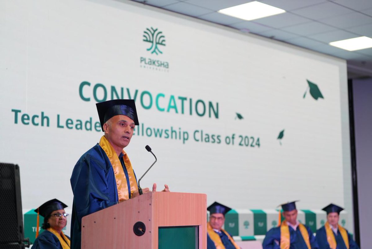 “It’s not about getting what you set out for, but how you bounce back from setbacks. Those moments of facing challenges, in education or your career, build the character that shapes you,” says Yashish Dahiya, CEO of Policy Bazaar, during his inspiring speech at TLF’s Convocation.