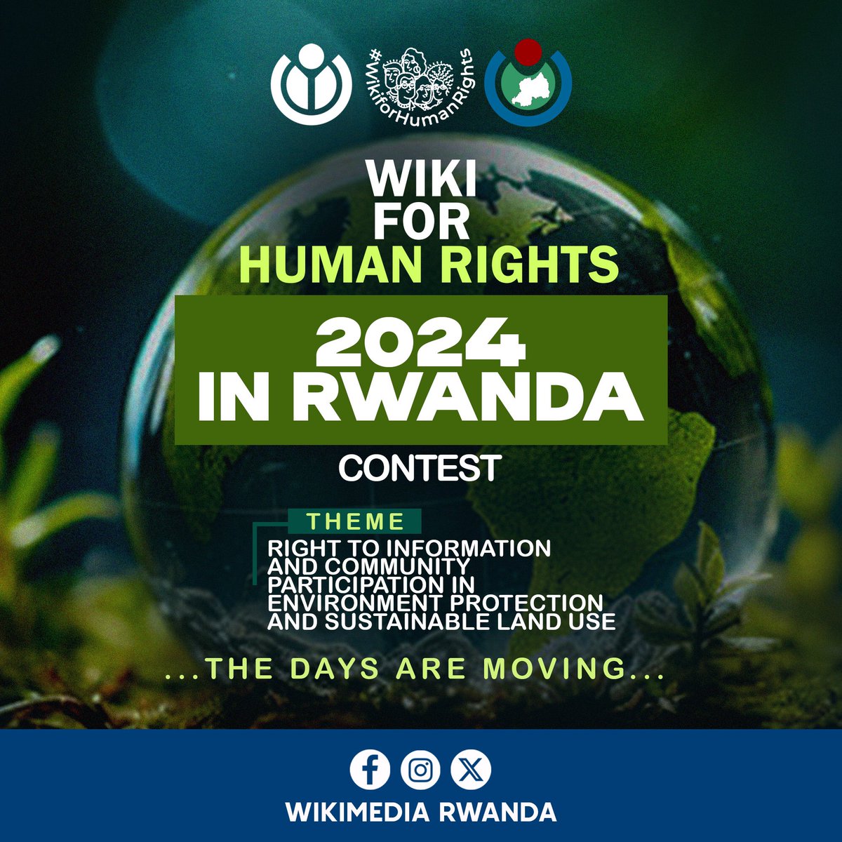 OSKRwanda's tweet photo. Attention Wikimedians,
Wiki for Human Rights is ongoing.   

Let's contribute to the theme: “Right to Information and Community Participation in Environment Protection and Sustainable Land Use.” Your input matters
  #WikiForHumanRights #EnvironmentProtection #SustainableLandUse https://t.co/PwZE3JDW40