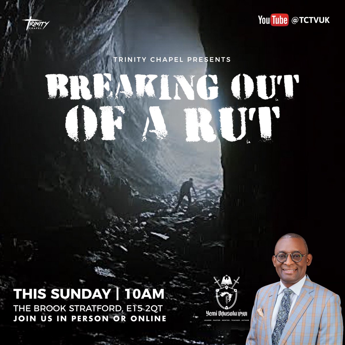 TrinityChapelUK's tweet photo. We’re looking forward to an invigorating service tomorrow from amazing heartfelt worship to a powerful teaching with Pst. @yemiodusolu We can’t wait to welcome you! 😃 https://t.co/rsVy4qfart