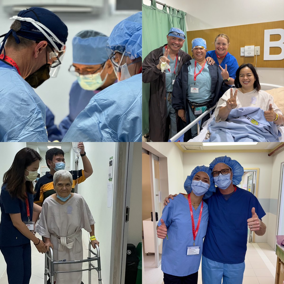 OPWalkLA's tweet photo. Day 2 of operating was filled with more surgeries, patients meeting their surgery teams, our first four patients walking with restored mobility, and hope.
#philiipines2024
#operationwalk https://t.co/7wFZNNkmGR
