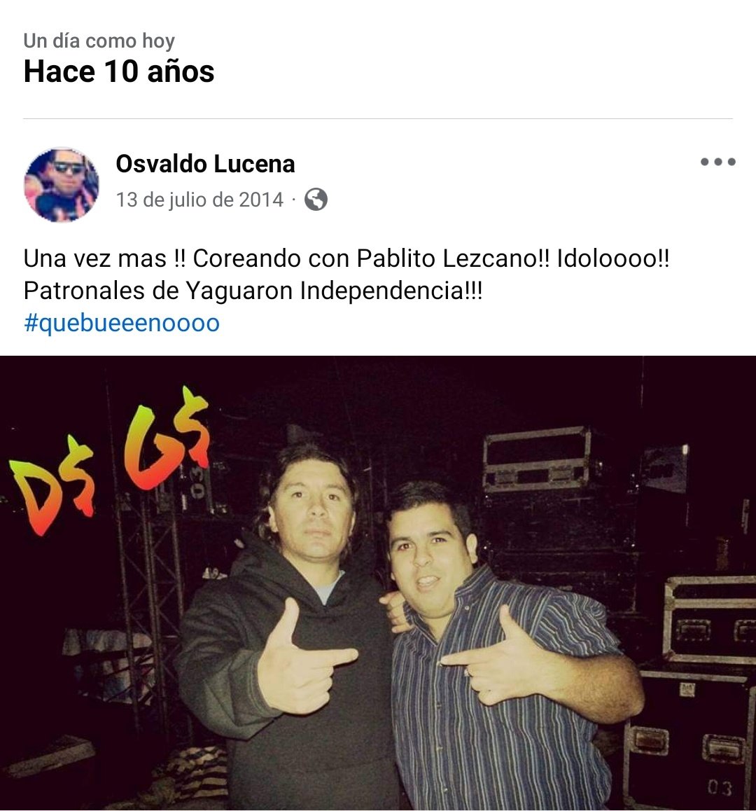 #Yoteavise #TBT #PatronalesdeYaguaron en 🇵🇾
Con el #1 su majestad <a href="/pablitolescano/">Perrito Malvado</a> 
Hace 10 añooooos!!