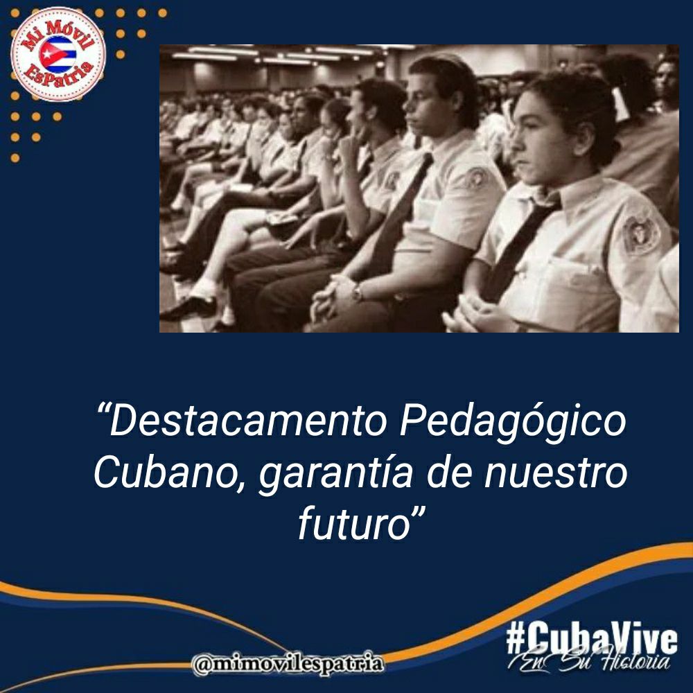 Aniversario del Primer Destacamento Pedagógico Manuel Ascunce Domenech, garantía de nuestro futuro.
#CubaViveEnSuHistoria #CubaMined #PinardelRío <a href="/YamileRamosCord/">Yamilé Ramos Cordero</a> <a href="/eumelin5/">Eumelin González Sánchez</a> <a href="/EvelioHerreraP1/">Evelio Herrera Padron</a> <a href="/castro_yudalis/">Yudalis Rodriguez Castro</a> <a href="/NiurkaRguezPR/">Niurka Rodriguez Hernandez</a>
