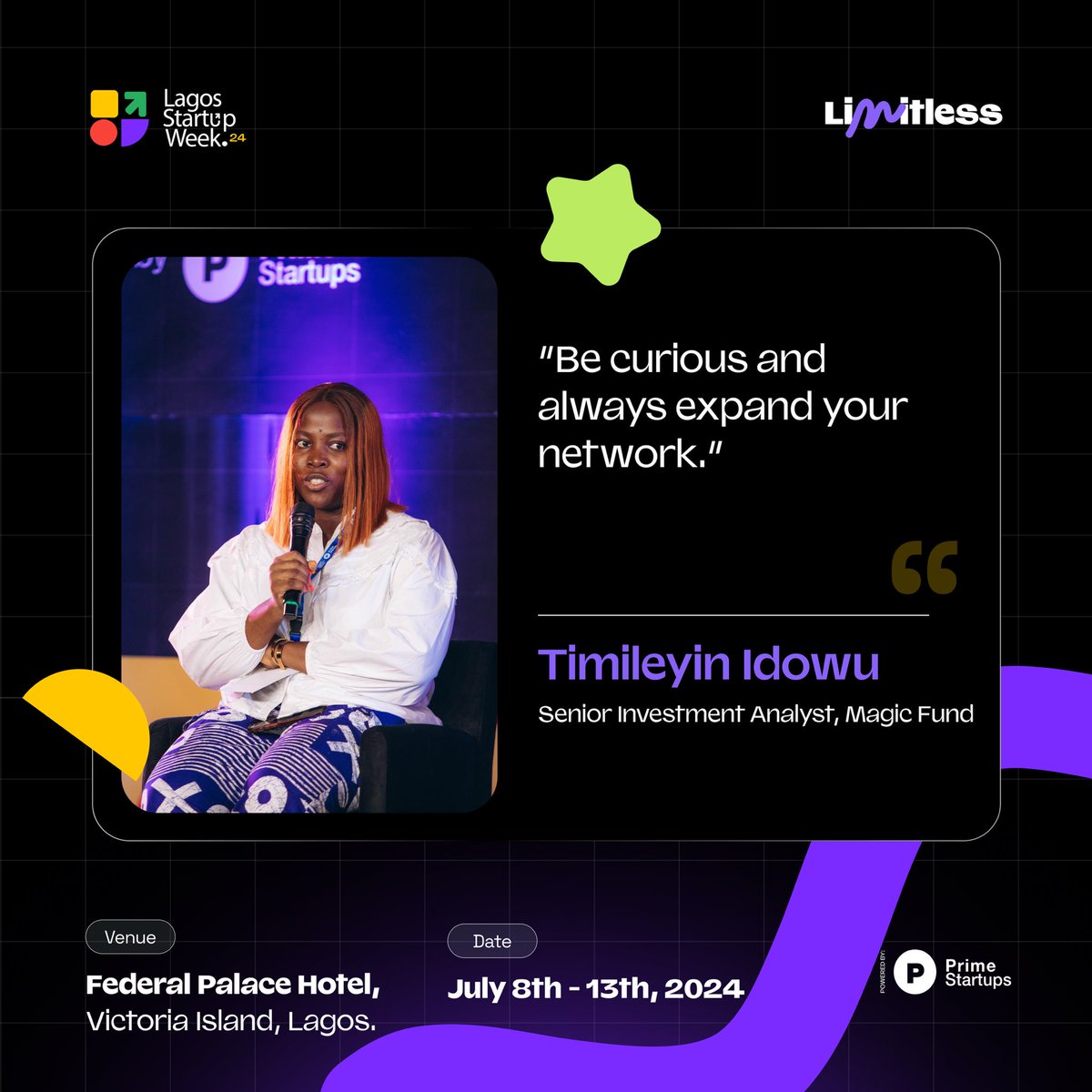StartupLagos's tweet photo. Quotes from today’s session 

#lsw24 #lagosstartupweek #limitless https://t.co/2iUh1Xy2gS