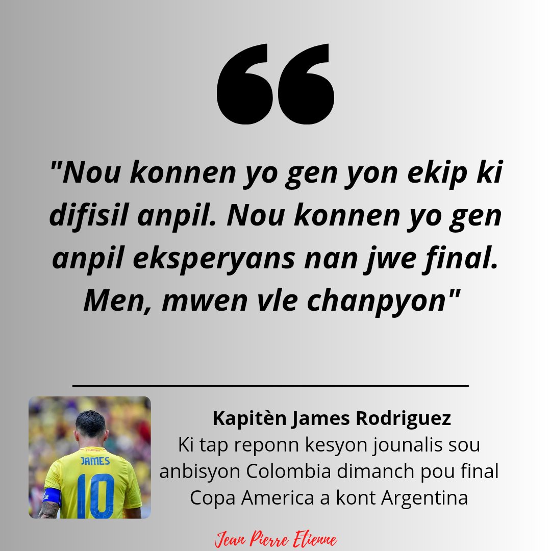 jpehaiti's tweet image. 🇨🇴James Rodriguez, anvan final la