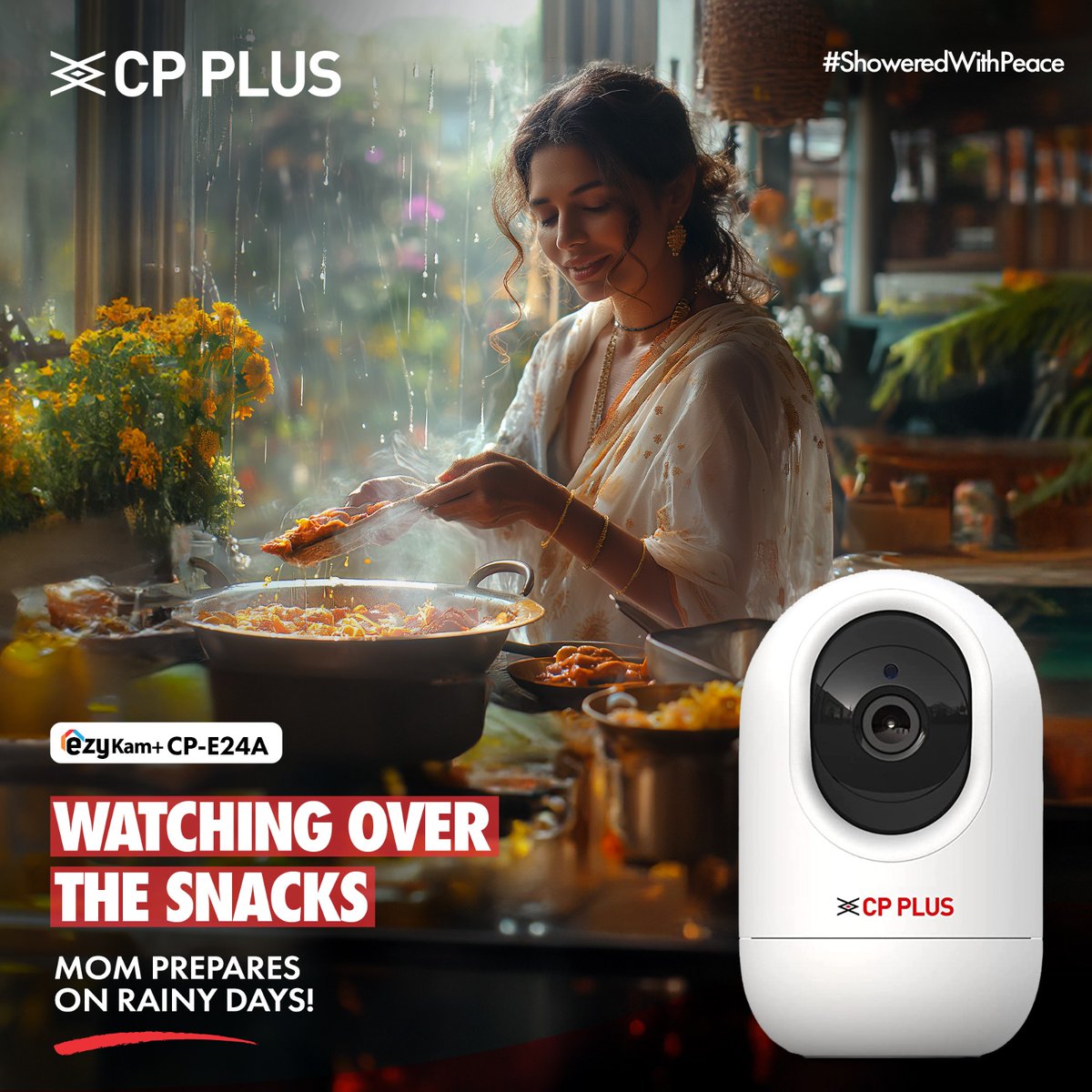 cpplusglobal's tweet image. Keeping an eye on the heartwarming kitchen moments as mom whips up rainy day treats. 🍲👀

#Cpplus #cpplusindia #showeredwithpeace