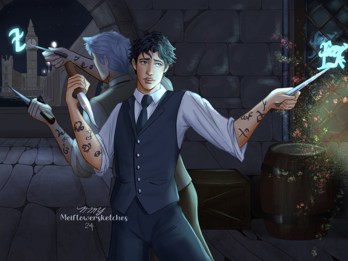 naimeiy's tweet photo. Parabatai. #willherondale #jemcarstairs #ClockworkAngel (repost with lighting changes) https://t.co/0m5v82J4z4