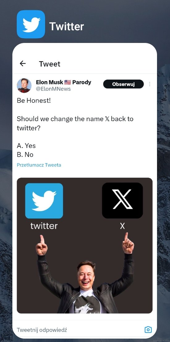 TalentyPomorza's tweet photo. @ElonMNews What is X? https://t.co/uG7csyQSIL