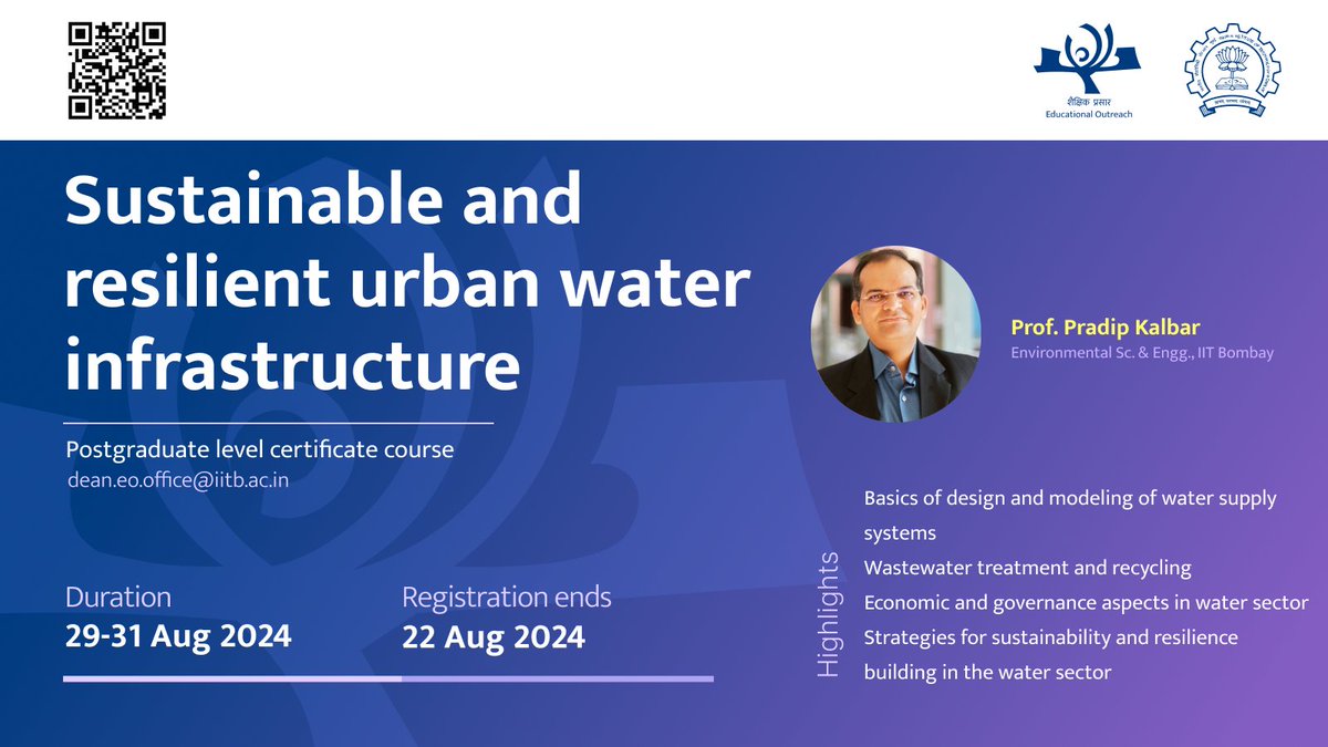EOatIITB's tweet photo. Ready to take your skills to the next level? Join our exclusive in-campus course offered by @iitbombay Get a chance to visit IITB as part of the course.
Register at: https://t.co/ksRe79ieA8
#iitb #iitbombay #highereducation #ContinuousLearning #EnvironmentScience https://t.co/XzMJ12e40X