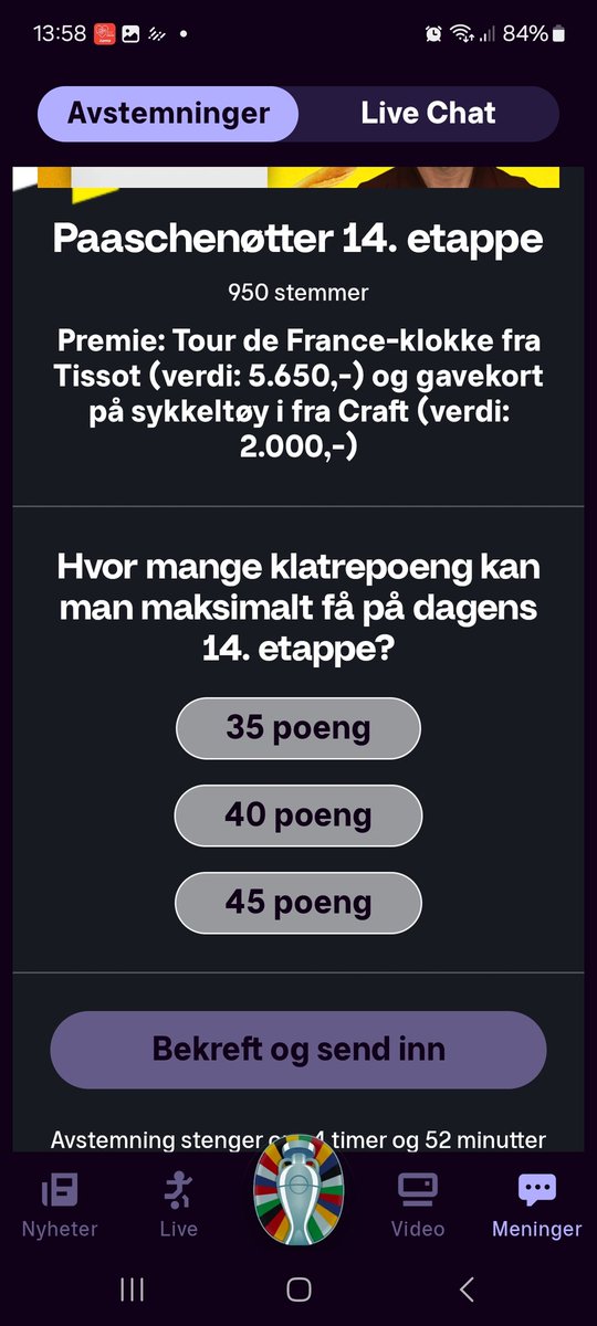 MarithaAndersen's tweet image. Jeg skjønner ikke åssen man skal kunne svare på dagens spørsmål. For her står det jo hc 60 poeng? Og alle alternativer er mindre enn det. Er det ikke forskjell på hvem som tar de poenga også, må gange med hvem som tar de. #2df