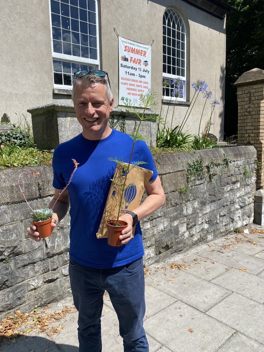 Popped into the Stoke Damerel Church Fayre today. Lots of lovely stalls and came away with more plants. It’s open until 4pm so pop in #plymouth