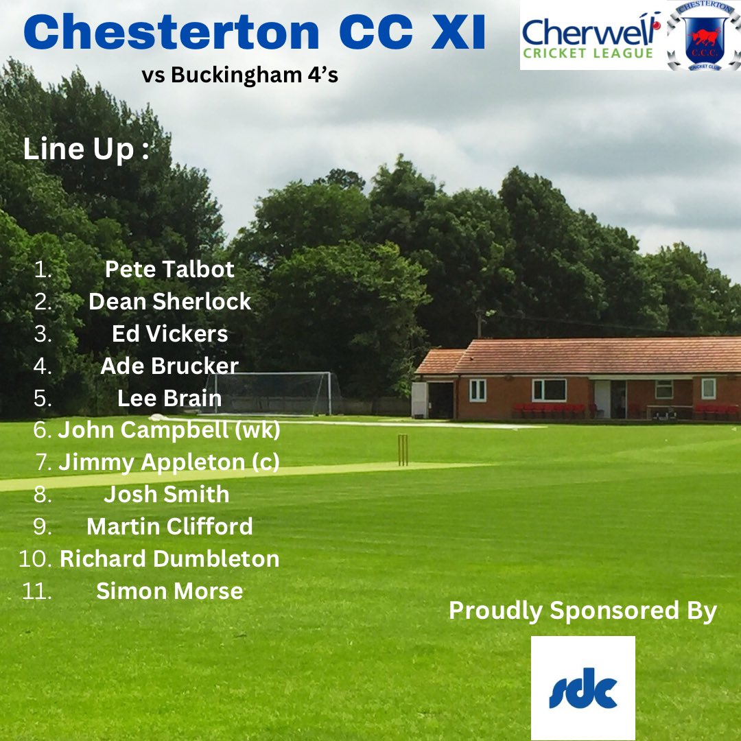 ChestertonII's tweet image. Match Day! A little late due to unforeseen circumstances (lazy admin) but it’s better late than never! We have a tough match at home against Buckingham 4’s, hopefully the boys can pull through and get a result 🏏🔥