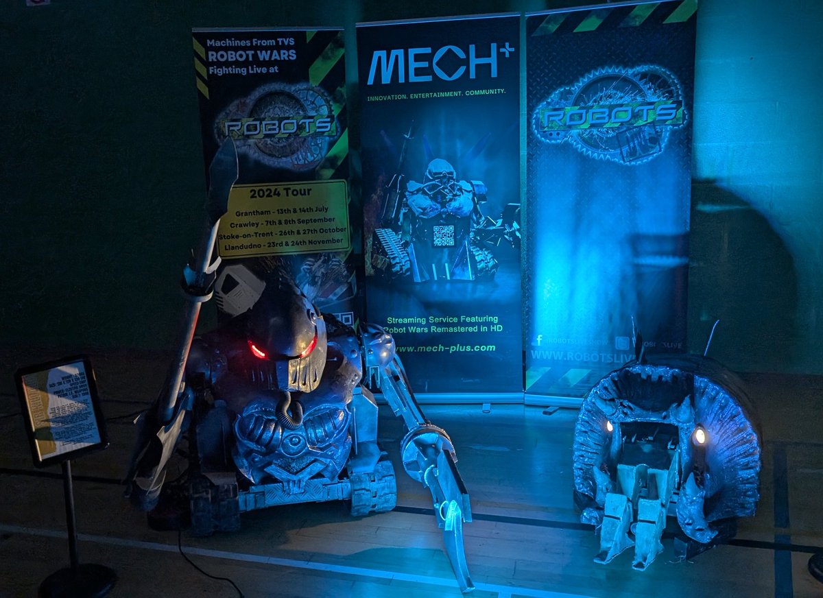 Mech_Plus's tweet image. Sir Killalot &amp;amp; Matilda have their MechMania tickets! Here we go...

#MechMania #Mech+ #RobotWars #RobotsLive