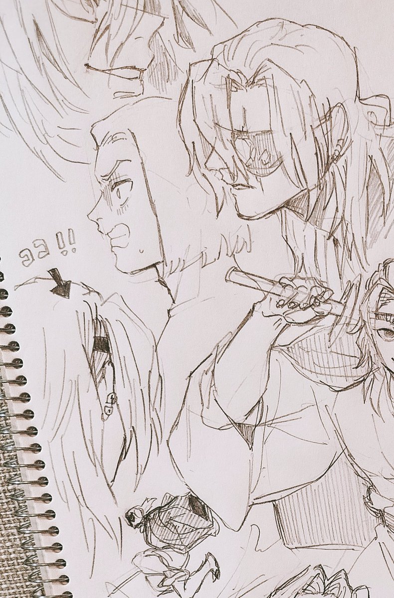 3話ウワーーーーーー!!!!
あと🔥さんの襟足みたいな領域💎にも誕生してたっ!模写 