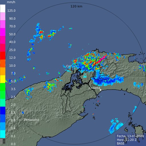 quinnannette's tweet photo. Así llegamos al sábado por la mañana. Tormentas sobre la cuenta del Canal y tronadas en Cerro Azul y la 24 de diciembre.
Lluvias está mañana en áreas puntuales del Caribe como Colón, Golfo de Los Mosquitos y Guna Yala, Urabá y Darién.

Tendremos lluvias aisladas en la tarde. https://t.co/nPdLRP4Z6J
