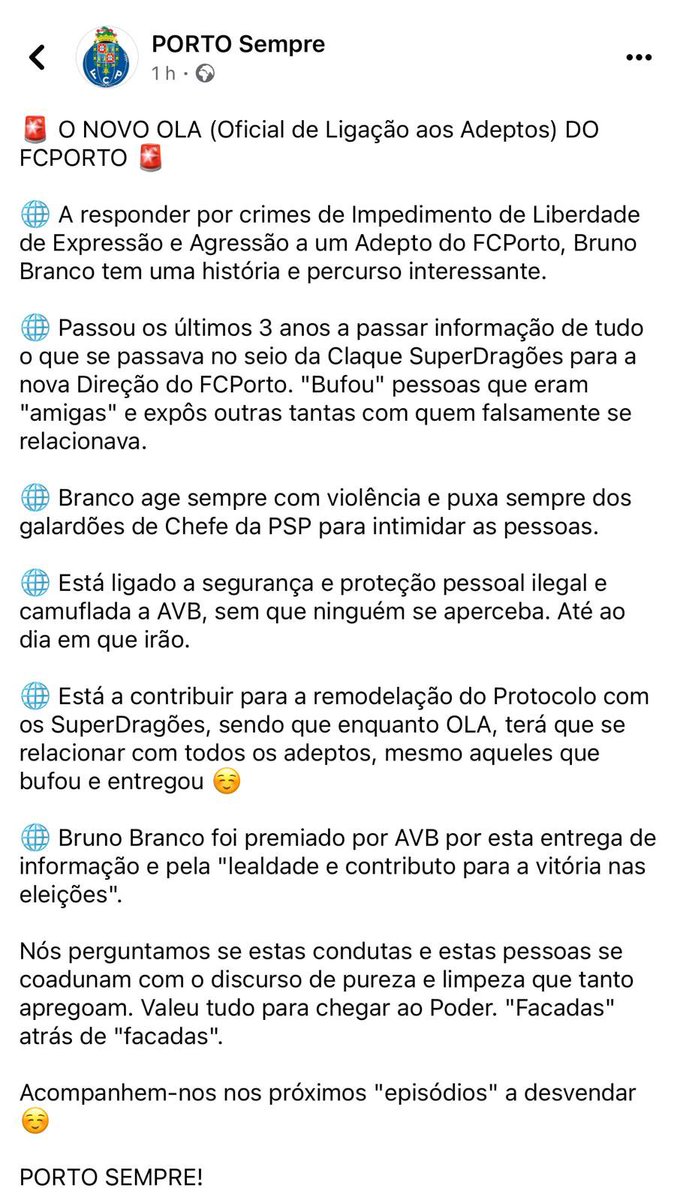 poligrafoslb's tweet photo. O FC Porto mudou a face, mas a essência permanece a mesma. O Luís André perpetua o pior legado do seu antecessor.
#corja https://t.co/x9CyxX46B9