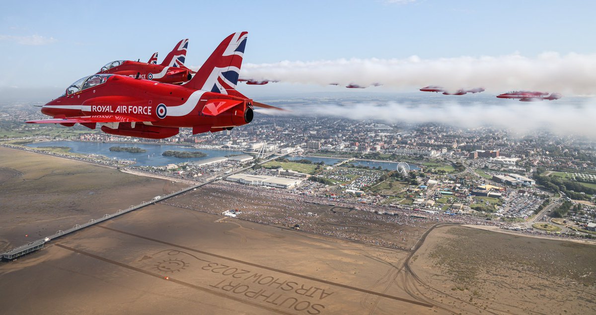Red Arrows (@rafredarrows) on Twitter photo Who’s at <a href="/SouthportAir/">Southport Air Show</a>? The #RedArrows displaying at 1700 today and 1630 tomorrow, with a PR team at the event on both days. Before then, flypasts above Farnsfield, #Nottinghamshire and Walton followed by Buxton Carnival, #Derbyshire, after 1420 today on the way to <a href="/LPL_Airport/">Liverpool John Lennon Airport</a>. Who’s at <a href="/SouthportAir/">Southport Air Show</a>? The #RedArrows displaying at 1700 today and 1630 tomorrow, with a PR team at the event on both days. Before then, flypasts above Farnsfield, #Nottinghamshire and Walton followed by Buxton Carnival, #Derbyshire, after 1420 today on the way to <a href="/LPL_Airport/">Liverpool John Lennon Airport</a>.
