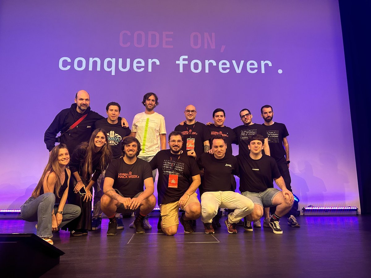 matigru93's tweet photo. Wrapping up #LambdaHackWeek 2 and @EthCC. Really thankfull for all the projects that joined us, not just for sponsoring but for sending smart people to help and guide hackers during 4 days. Personal highlights and takeaways:

1) Many participants from last year stopped by to share how our event helped them either kickstart an idea they had or land jobs at some of the best projects. @class_lambda’s Hack Week is all about this, about connecting great minds with great projects. Happy to see this happen.

2) Some of the 43 projects presented actually solved real problems different networks are having. In an industry where we tend to create our own problems to then go fix them, I think this is pretty cool.

3) Despite over 300 side events at #ethCC, we had 175 participants presenting something after 4 days of hard work. I think the reason for this are not the bounties or prize money, but the opportunity to connect and work hands-on with industry veterans and having one same space to learn about some of the smartest projects rn.

4) Do we really need so many side events? Empty chairs were trending this year. Maybe next year the focus should be different, with different projects aligning and organizing events that generate real user value instead of just brand marketing.

5) Having a workspace during ethCC week is incredibly valuable. We're proud that our space served as a coworking hub, fostering collaboration and breaking down barriers between companies.

6) Organizing these events is exhausting, but with a team that is committed, shares your values, and tackles every challenge head-on, it becomes a pleasure. Thanks @lean_knack, Delfi, @fst_manon74, and all of @class_lambda for making this week so fun.

7) Don’t try to write a thank you post without using ChatGPT. Don’t be as stubborn as me. Your time will be much better spent you just embrace technology